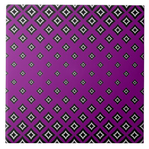 Carreau Arrière - plan violet et Motif Carré géométrique