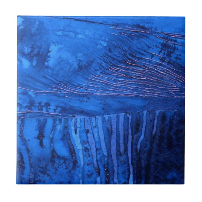Carreau Art Abstrait original Deep Waters #2 Carrelage en  (Devant)