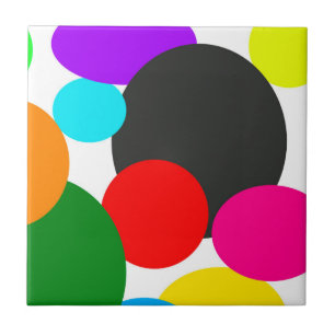 Carreau Art Abstrait Turquoise Vert Bleu Blanc