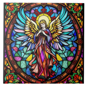 Carreau Art Angel en verre tendu   Spirituel et Religieux