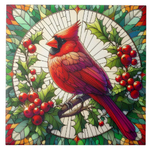 Carreau Art Cardinal Rouge Festif