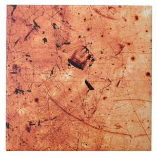 Carreau Art contemporain grunge abstrait d'orange