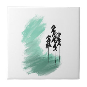 Carreau art de l'arbre vert scandinave simple moderne ment