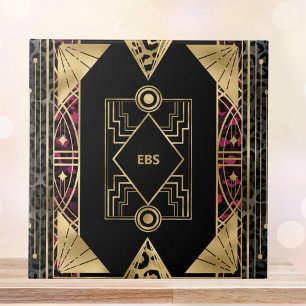 Carreau Art Déco Angulaire violet et or