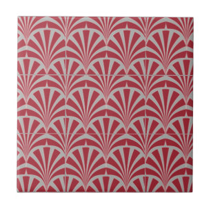 Carreau Art déco bordeaux gris élégant chic vintage gir