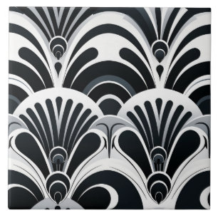 Carreau Art déco monochrome, audacieux et dramatique