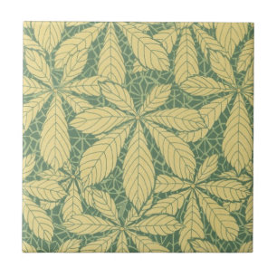 Carreau art déco nature feuillage feuille art motif