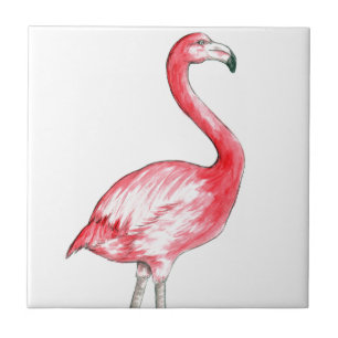 Carreau Art Flamant rose