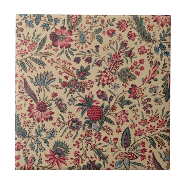 Carreau Art floral de la tapisserie (Devant)