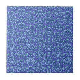 Carreau Art géométrique violet turquoise