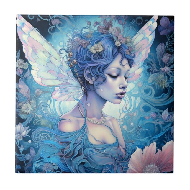 Carreau Art Imaginaire Fairy Bleu (Devant)