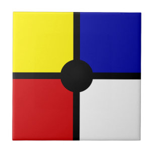 Carreau Art inspiré de Mondrian stylé & Couleurs de base