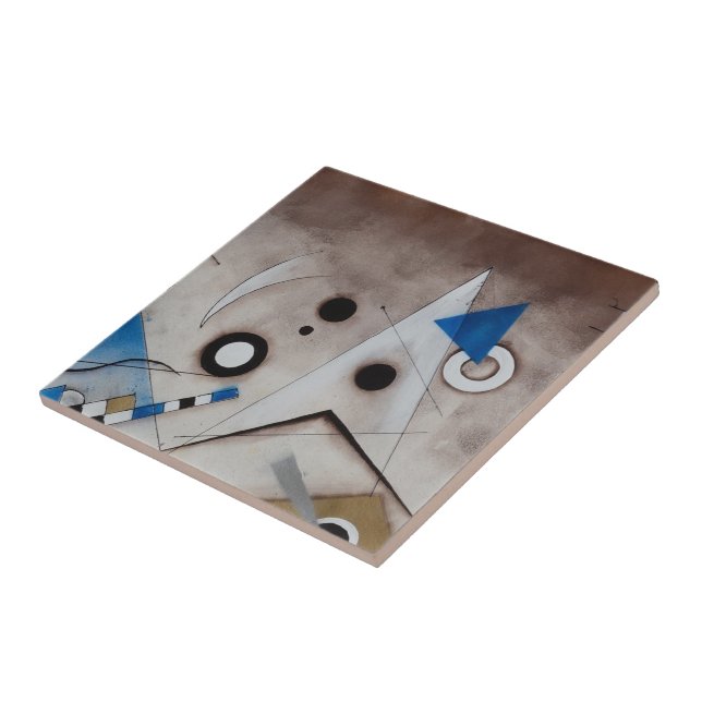 Carreau Art moderne de la moitié du siècle abstraite de (Côté)