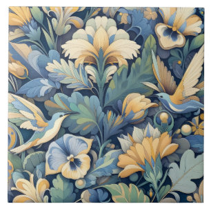 Carreau Art Morris aux fleurs