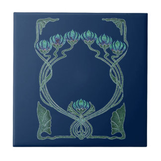 Carreau Art Nouveau Inspiration I Tuile en céramique