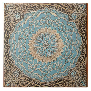 Carreau Art traditionnel de la céramique adalusienne no 10