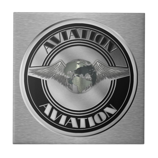 Carreau Art vintage d'aviation (Devant)