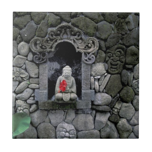 Carreau Asie, Indonésie, Bali. Sanctuaire de Bouddha (Devant)