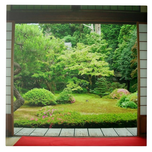 Carreau Asie, Japon, Kyoto. Jardin zen 2 (Devant)