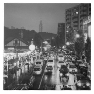 Carreau Asie, Japon, Tokyo. Soir, gare de Harajuku,