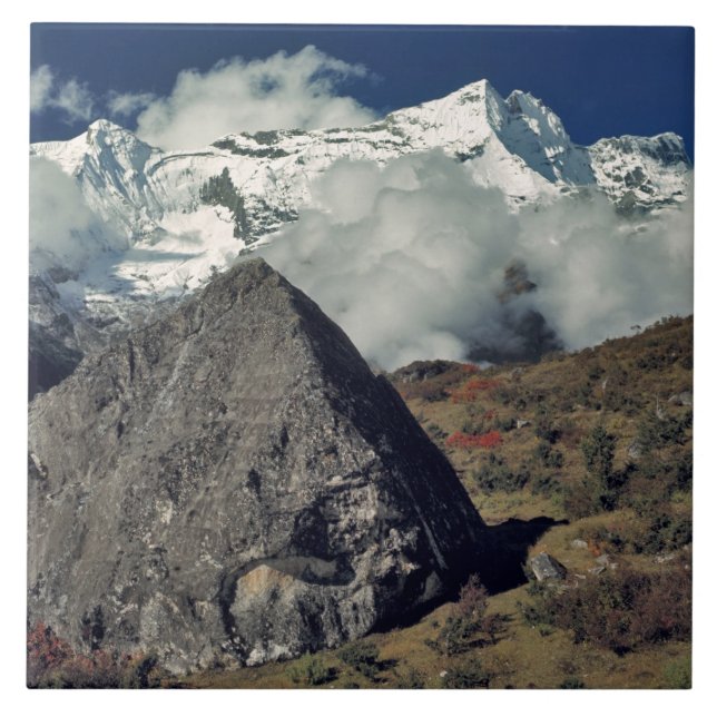 Carreau Asie, Népal, Sagarmatha NP. Prière bouddhiste (Devant)