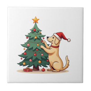 Carreau Assistant pour arbre de Noël de Labrador