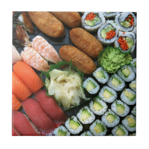 Carreau Assortiment de favoris de sushi japonais