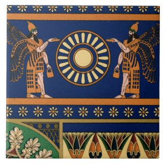 Carreau Assyrian Deity Called an Apkallu or Winged Genius