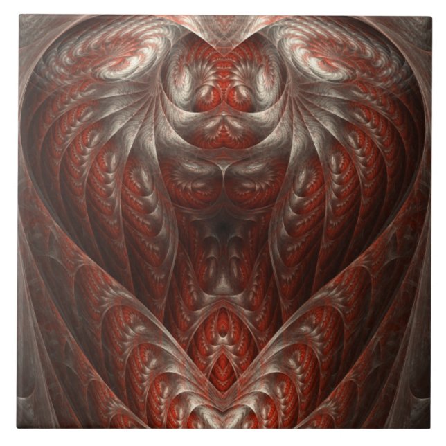 Carreau Astonish Me Rouge Coeur Abstrait Design Carrelage  (Devant)