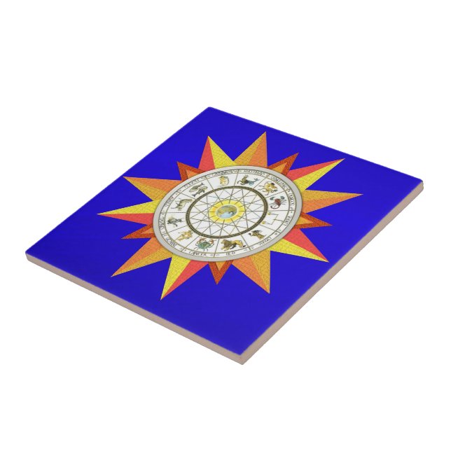 Carreau Astrologie Carrelage céramique Zodiac Bleu (Côté)
