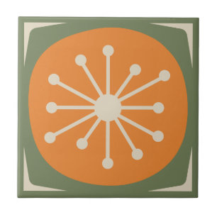 Carreau Atomic Dot Mid Century Moderne Retro les années 50