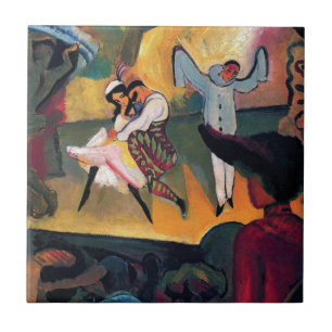 Carreau Auguste Macke - Danseurs de ballet russes sur scèn