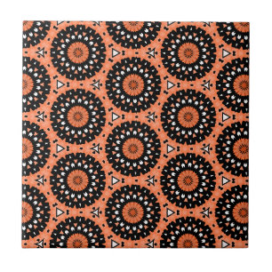 Carreau Automne Orange Floral