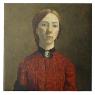 Carreau Autoportrait (par Gwen John)