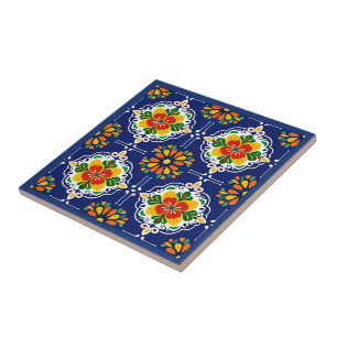 Carreau Azul Flor Mosaïque