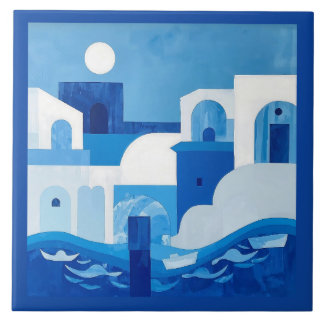 Carreau Azulejo Bleu Bleu Méditerranéen