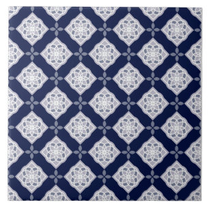 Carreau azulejo bleu décoratif portugais