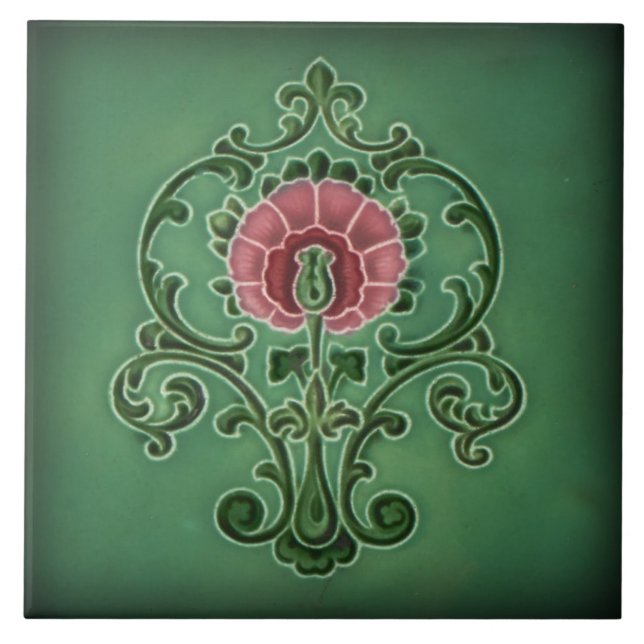 Carreau Azulejo Carrelage Art nouveau cheminée décorative (Devant)