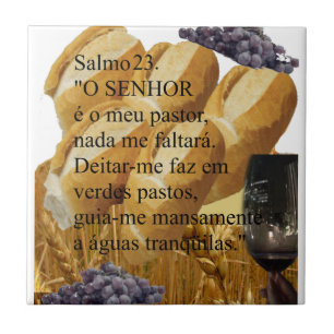 Carreau Azulejo de céramique Psaume 23