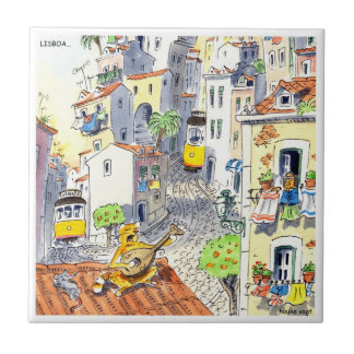 Carreau azulejo De Lisbonne 02 de tuile de Lisbonne
