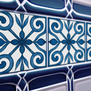 Carreau Azulejo Lisbon Motif Décor Céramique Talavera