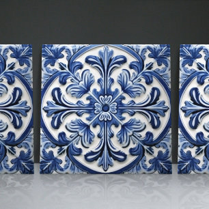 Carreau Azulejo Portugais Marine Lisbonne Art Ornemental