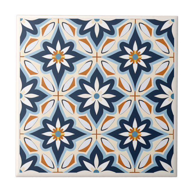 Carreau azulejos espagnol en céramique (Devant)