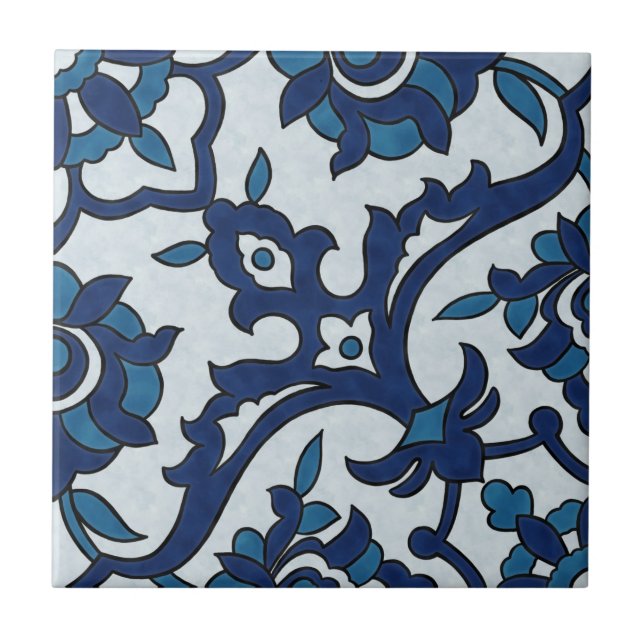 Carreau Azulejos Floral Carrelage Motif (Devant)