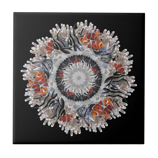 Carreau B&W avec clown 30 x 30 (Devant)