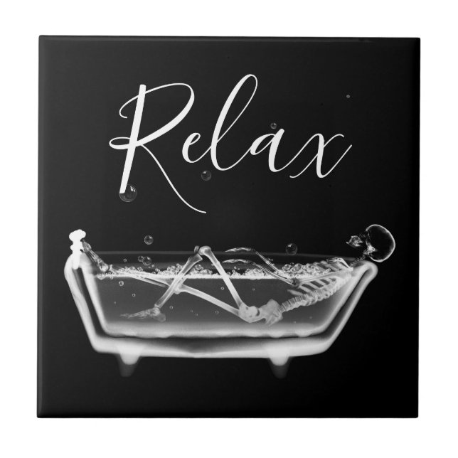 Carreau B&W X-Ray Squelette en Carrelage en céramique Bath (Devant)