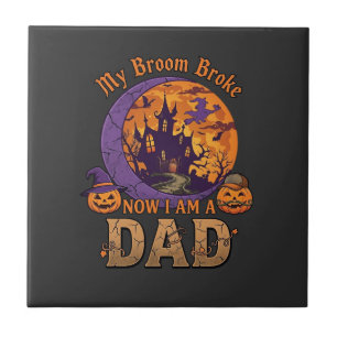 Carreau Balai Papa Brisé Halloween Maison Hantée Moustache