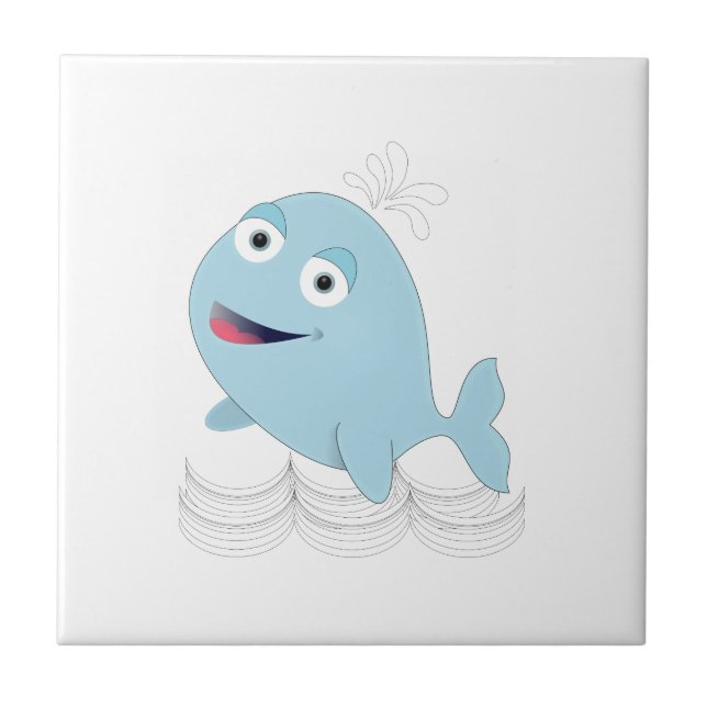 Carreau Baleine bleue (Devant)