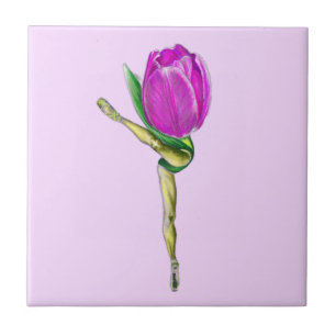 Carreau Ballerina Tulip Ballet Dancer Carrelage céramique