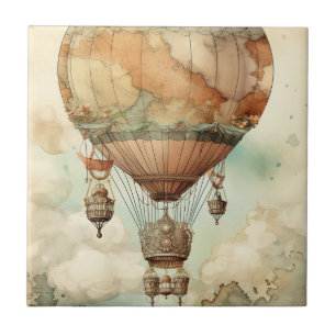 Carreau Ballon à air chaud à vapeur vintage (5)